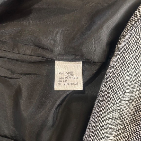 Calvin Klein Gray Linen Tweed-look Pencil Skirt - Picture 6 of 8